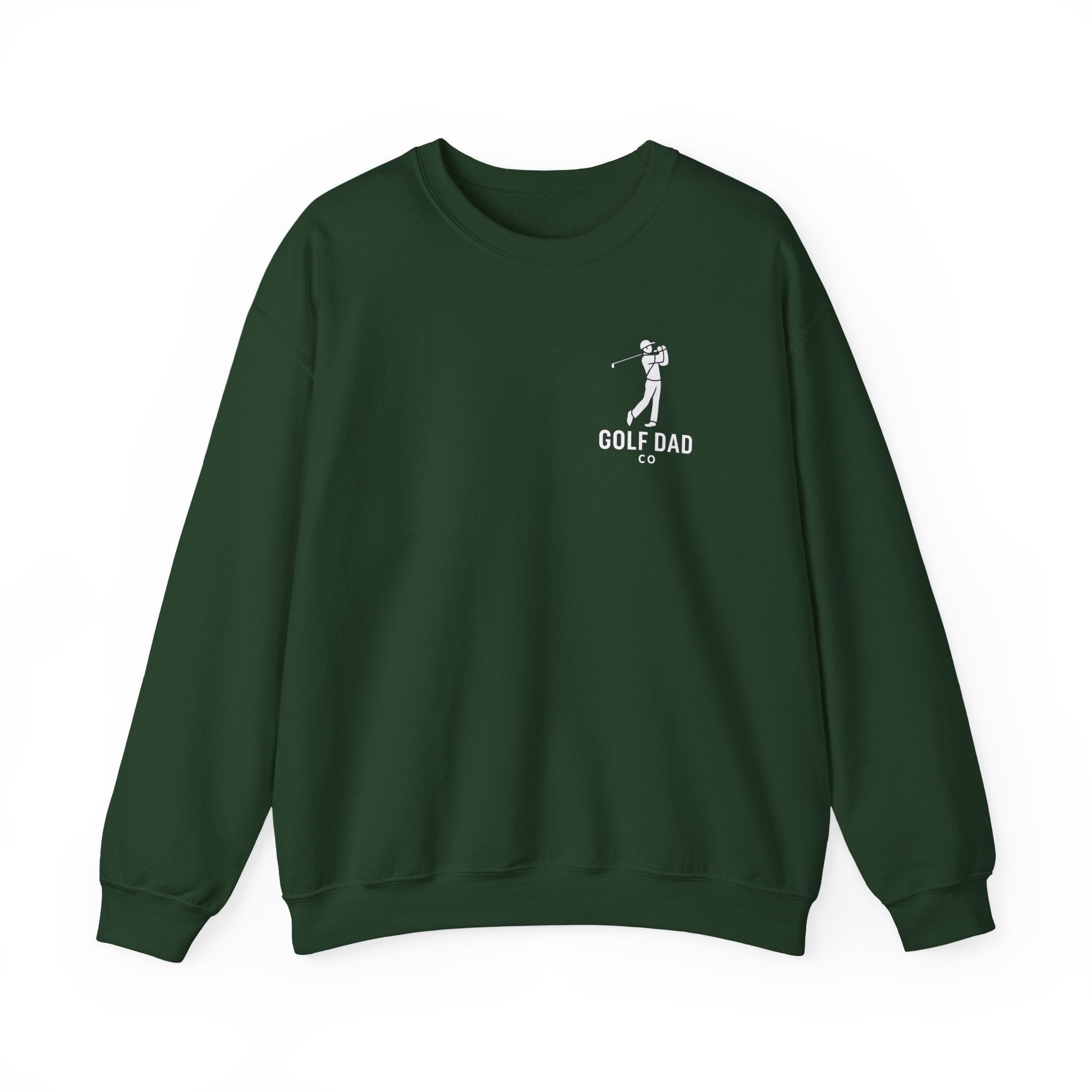 Golf Dad Crewneck Sweatshi Minimal Golfer Line Art Pullover