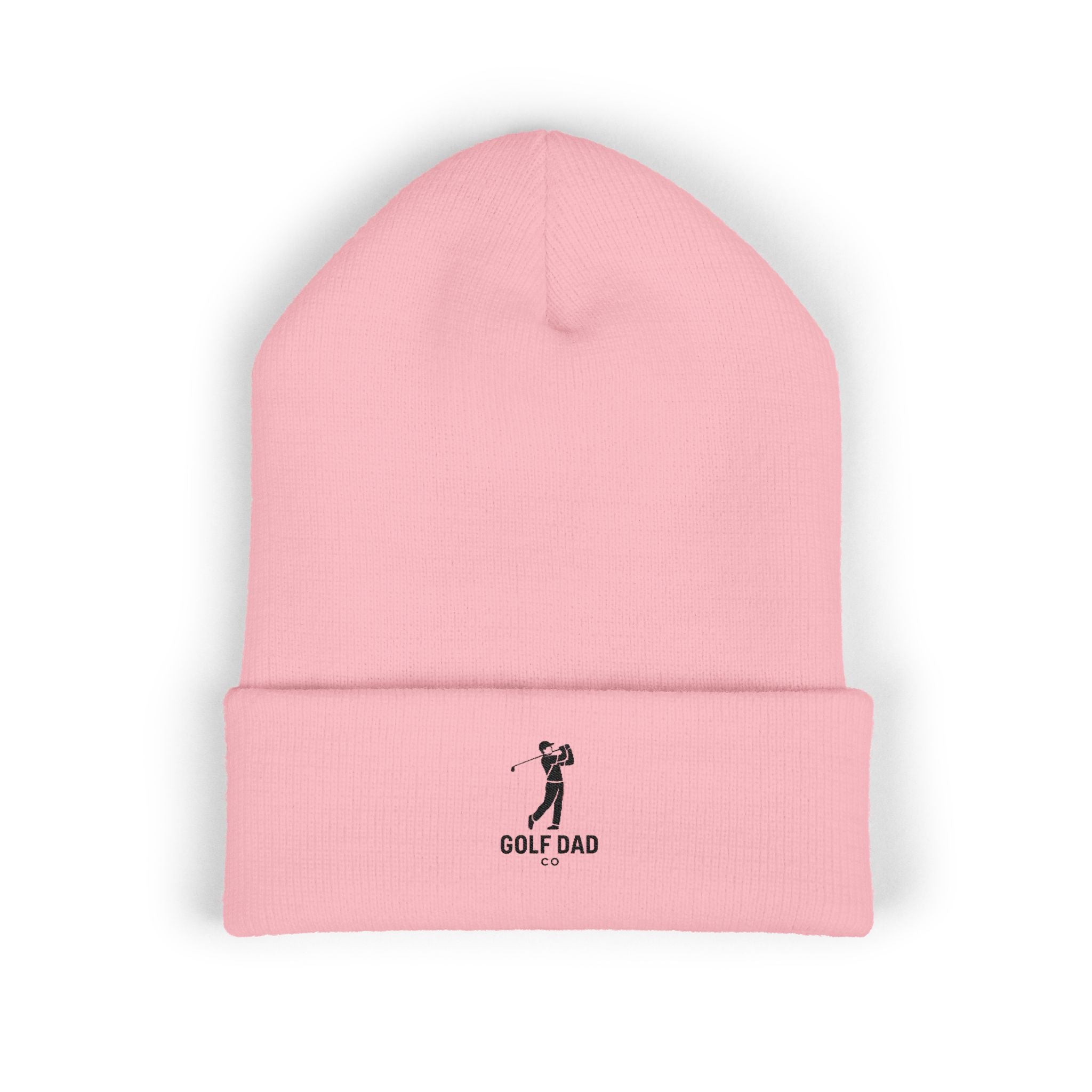 Golf Dad silhouette beanie | Embroidered cuffed beanie