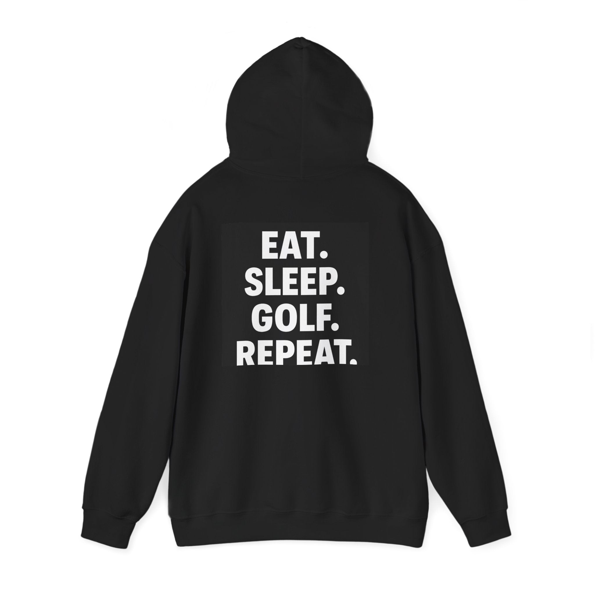 Golf Hoodie — "Eat. Sleep. Golf. Repeat." Pullover for Golf Dads