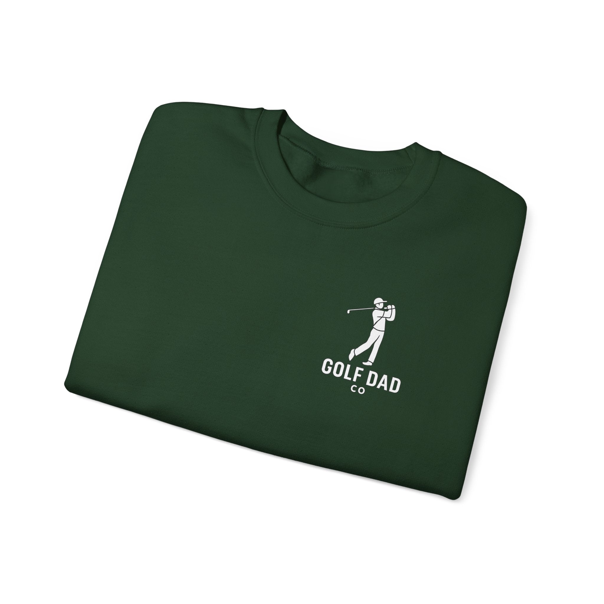 Golf Dad Crewneck Sweatshi Minimal Golfer Line Art Pullover