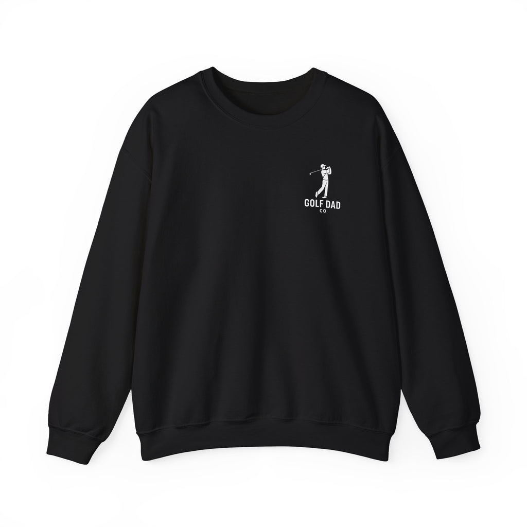 Golf Dad Crewneck Sweatshirt — Dad Golfer Silhouette Pullover