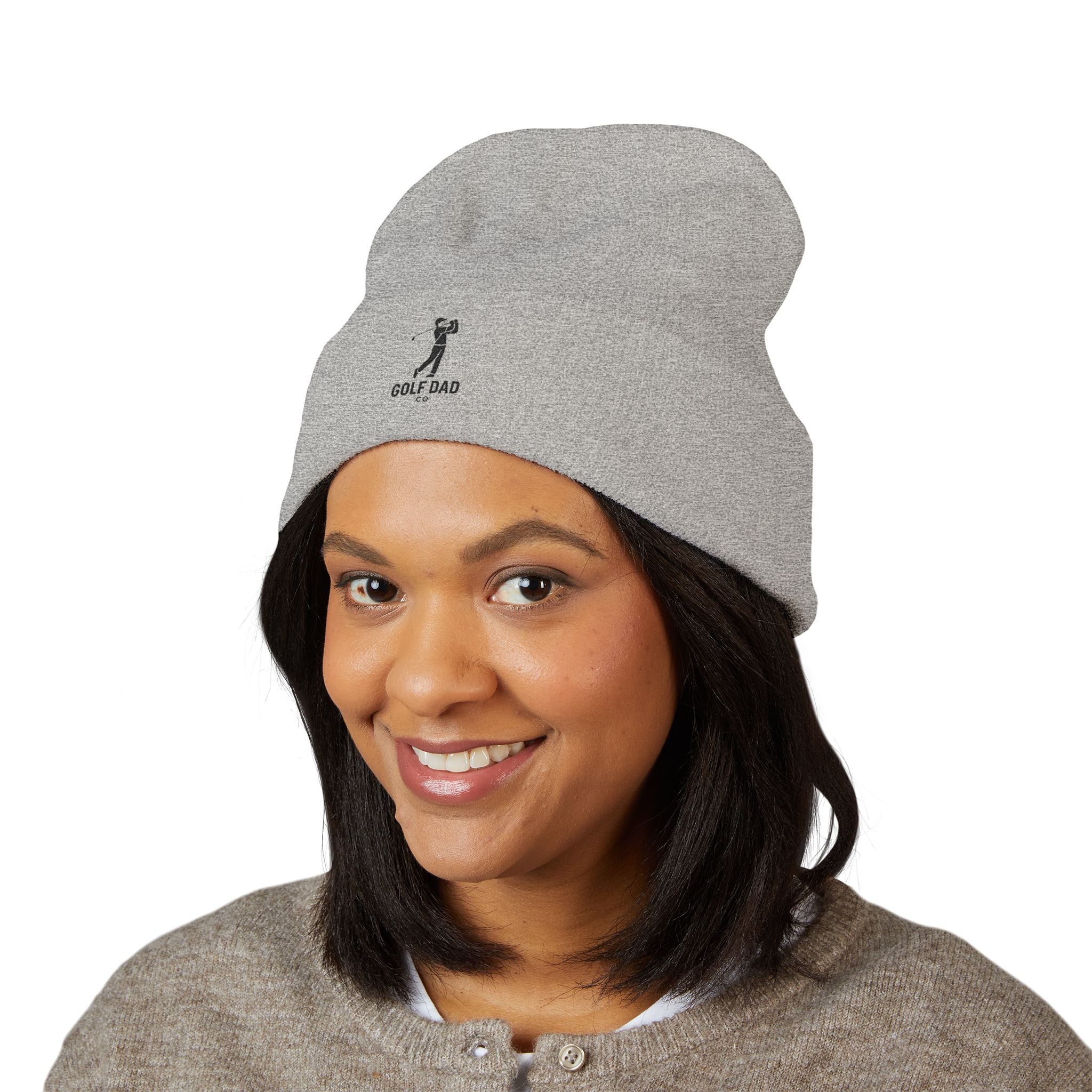 Golf Dad Embroidered Beanie | Cuffed Knit Hat