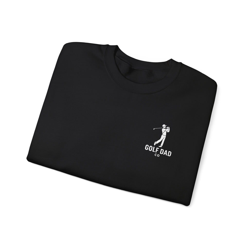 Golf Dad Crewneck Sweatshirt — Dad Golfer Silhouette Pullover
