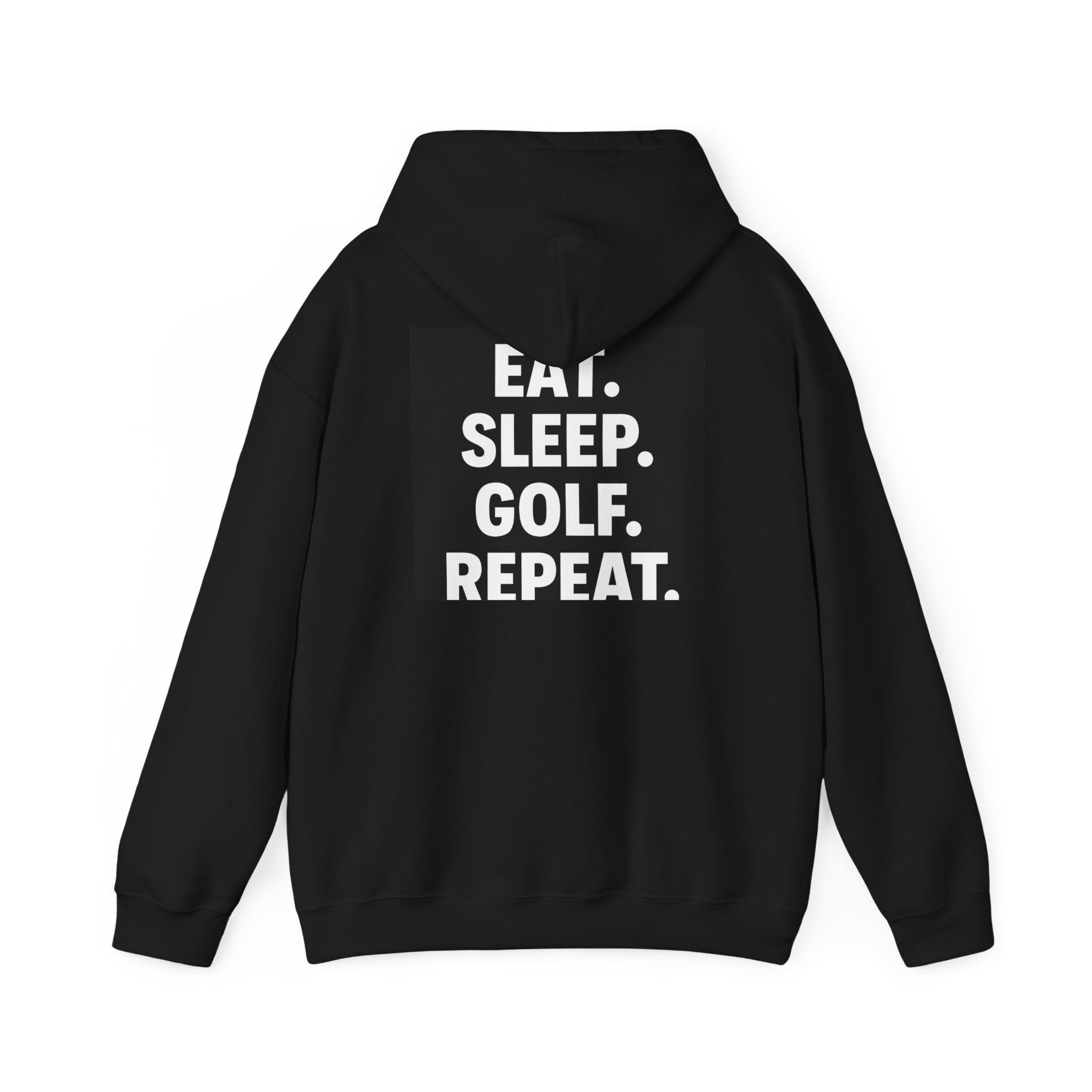 Golf Hoodie — "Eat. Sleep. Golf. Repeat." Pullover for Golf Dads