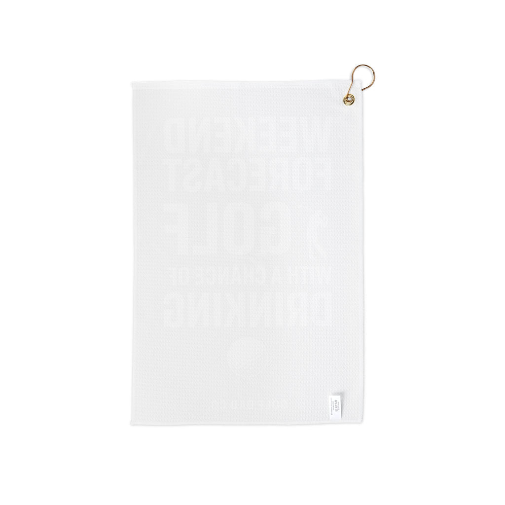 Weekend Forecast Golf With A Chance Of Drinking Golf Towel | Golf Dad