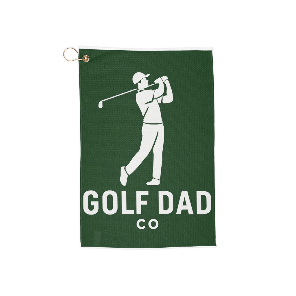 Golf Dad silhouette towel | Golf Towel, Golfer tee time accessory
