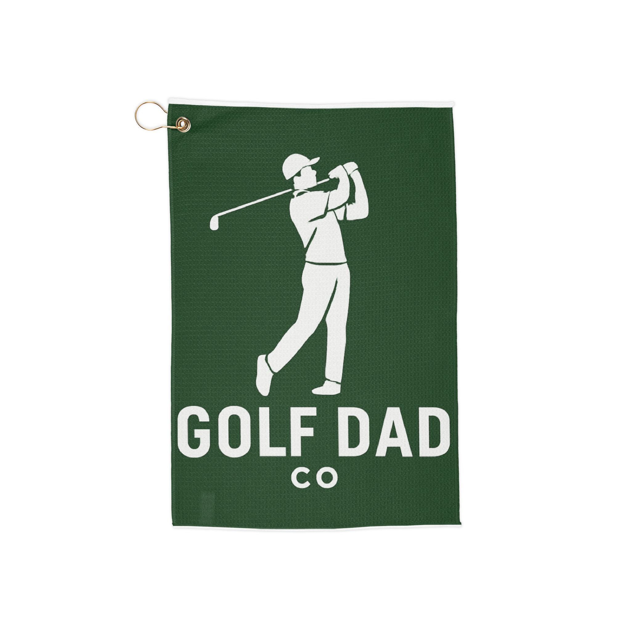 Golf Dad silhouette towel | Golf Towel, Golfer tee time accessory