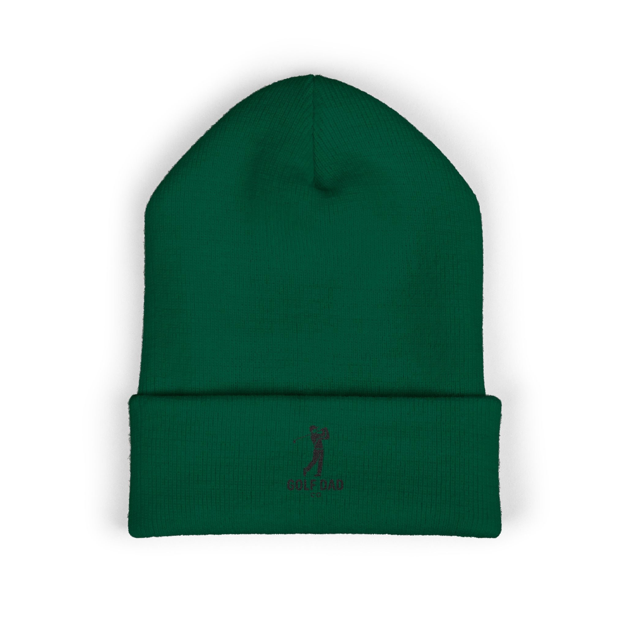 Minimal Embroidered Deer Logo Beanie | Cuffed Knit Hat