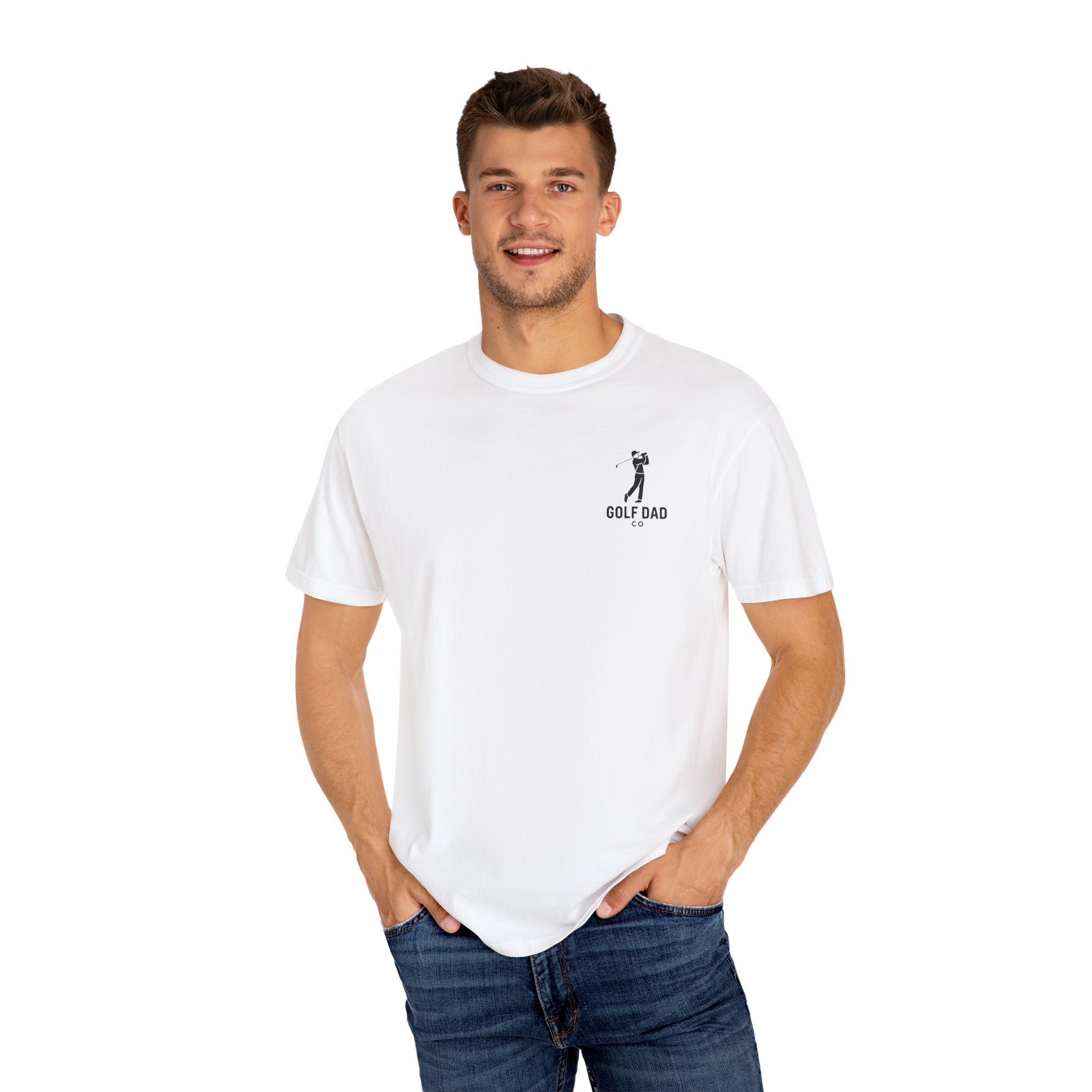 Golf Dad T-Shirt — Minimal Golfer Chest Graphic