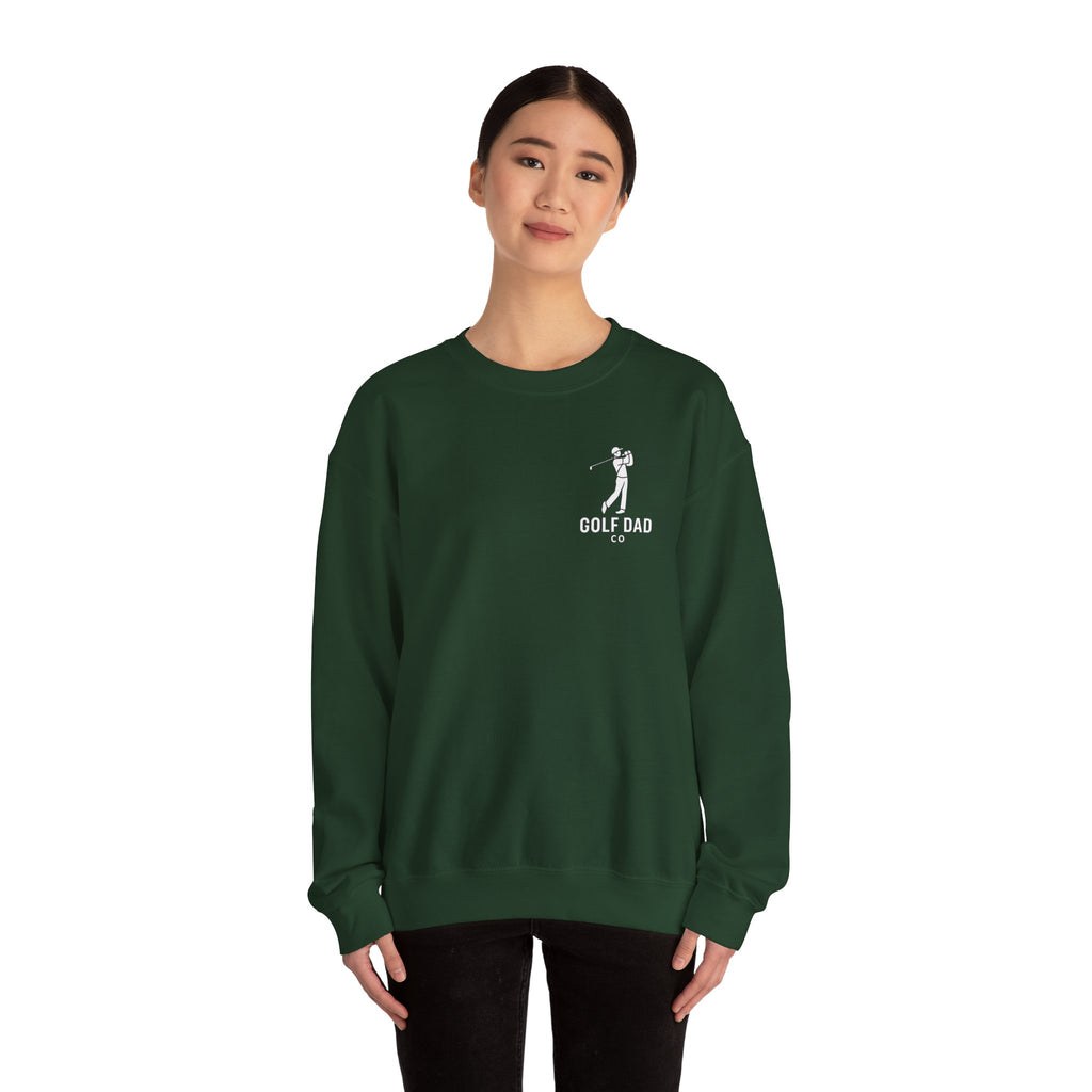Golf Dad Crewneck Sweatshi Minimal Golfer Line Art Pullover