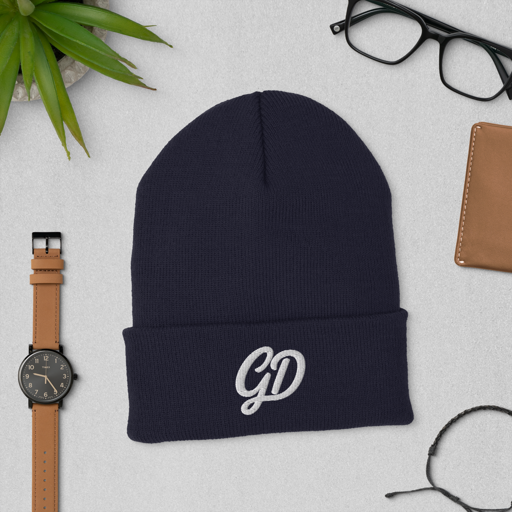 Golf Dad™ Cuffed Beanie - Navy Blue