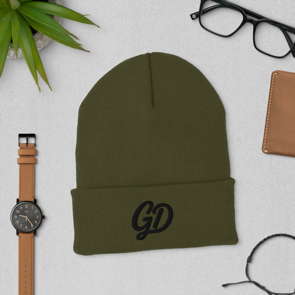 Golf Dad™ Cuffed Beanie - Olive